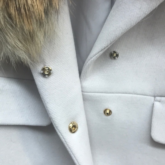 1 Madison Fox Fur Wool-Blend Coat - Picture 11 of 16